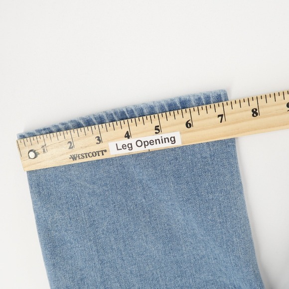 Hudson Straight Jeans Womens 6 Light Blue Stretch Double Button Flap‎ Pockets - Picture 8 of 11